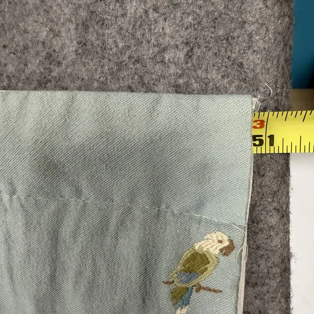 Vtg Country Curtains Parakeet Bird Window Treatment Panels Valences Shams Pillow